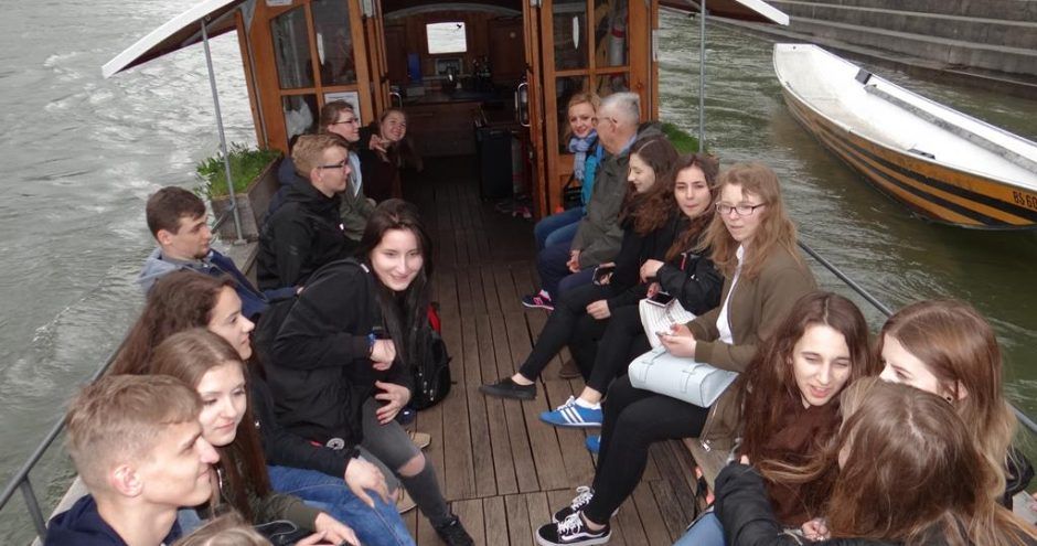 uczniowie z wymiany polsko niemieckiej - przejażdżka łodzią